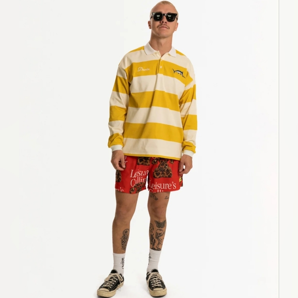 Duvin Design Cat Call 4.5" Volley Swim Shirt